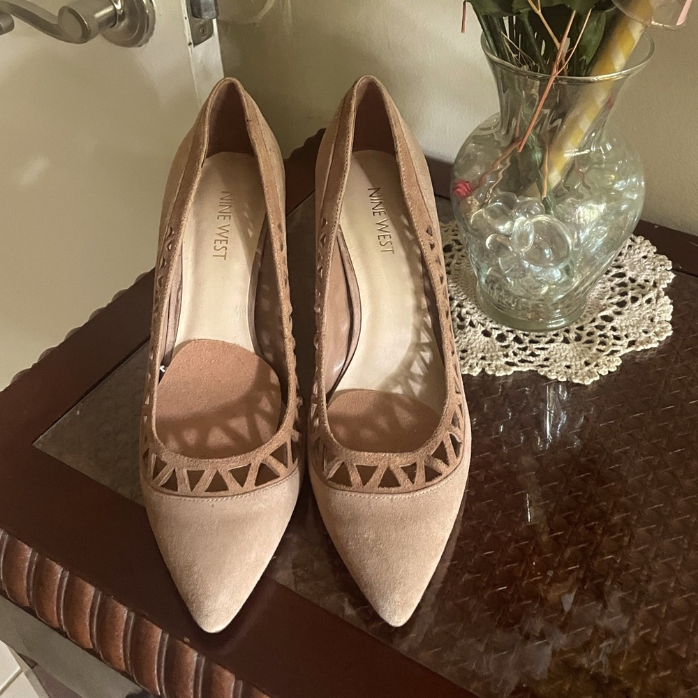 Women's Nine West Suede Heel Pumps